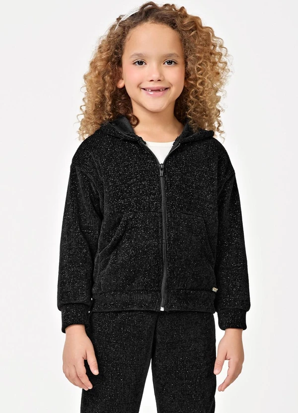 Trick Nick - Conjunto Jaqueta com Capuz e CalçaPreto 4