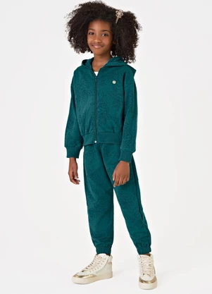 Trick Nick - Conjunto Jaqueta com Capuz e Calça Verde - TRICK NICK