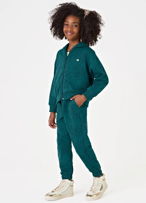 Trick Nick - Conjunto Jaqueta com Capuz e Calça Verde 3