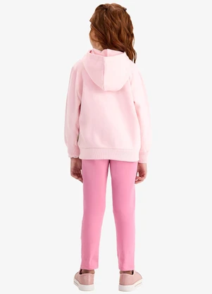Rovi Kids - Conjunto Jaqueta com Capuz e Legging Rosa - ROVI KIDS
