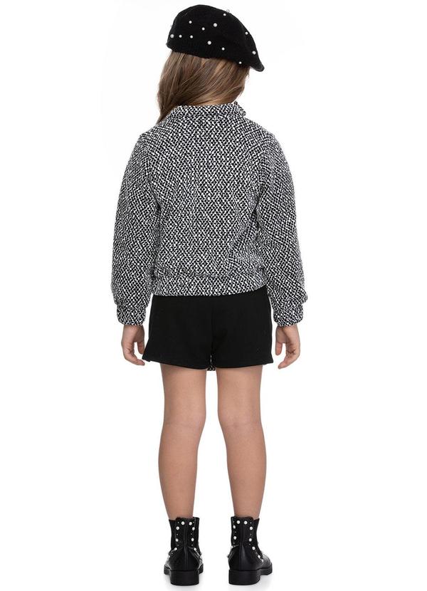 Trick Nick - Conjunto Jaqueta com Shorts Saia Preto 2