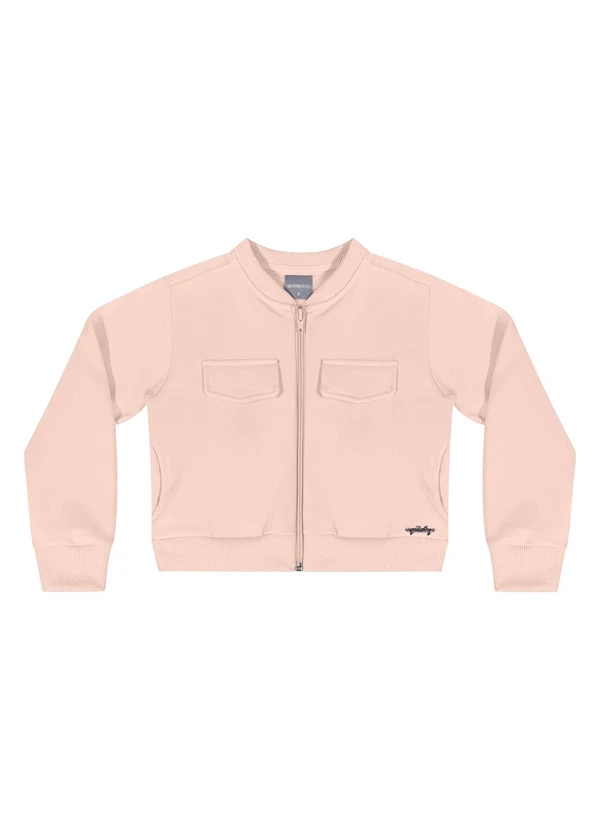 Quimby - Conjunto Jaqueta Cropped e Calça Rosa 3