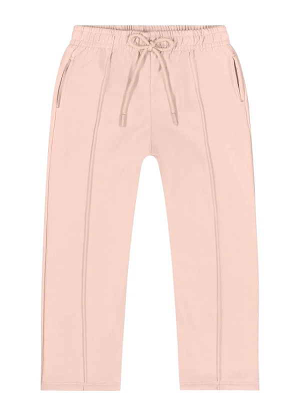 Quimby - Conjunto Jaqueta Cropped e Calça Rosa 5