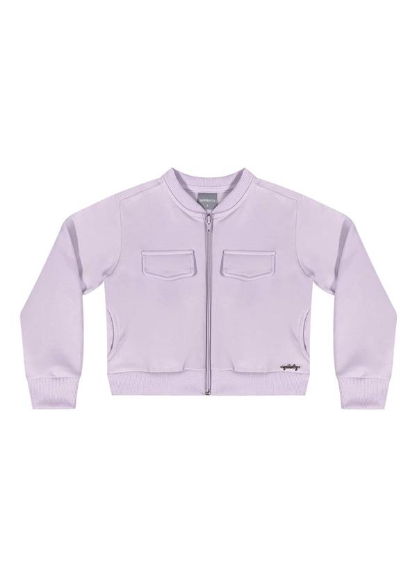 Quimby - Conjunto Jaqueta Cropped e Calça Roxo 3