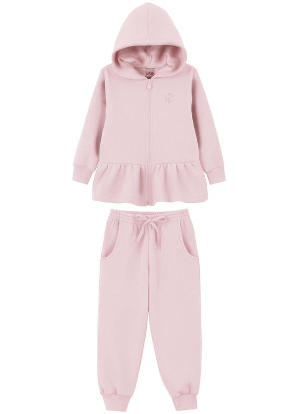 Lik Kids - Conjunto Jaqueta e Calça 2 Cabos Rosa