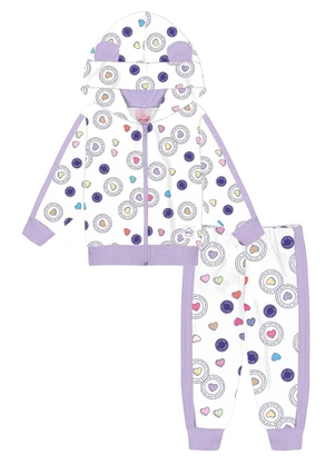 Abrange - Conjunto Jaqueta e Calça Baby Bege - ABRANGE