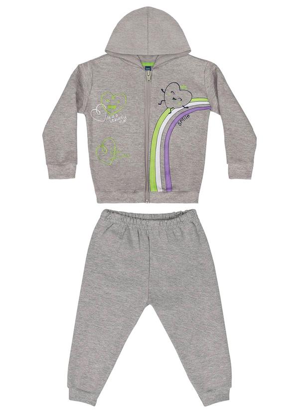 Bee Loop - Conjunto Jaqueta e Calça Bebê Cinza