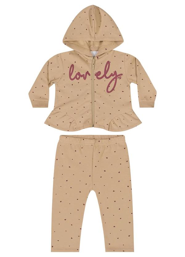 Quimby - Conjunto Jaqueta e Calça Bebê Marrom