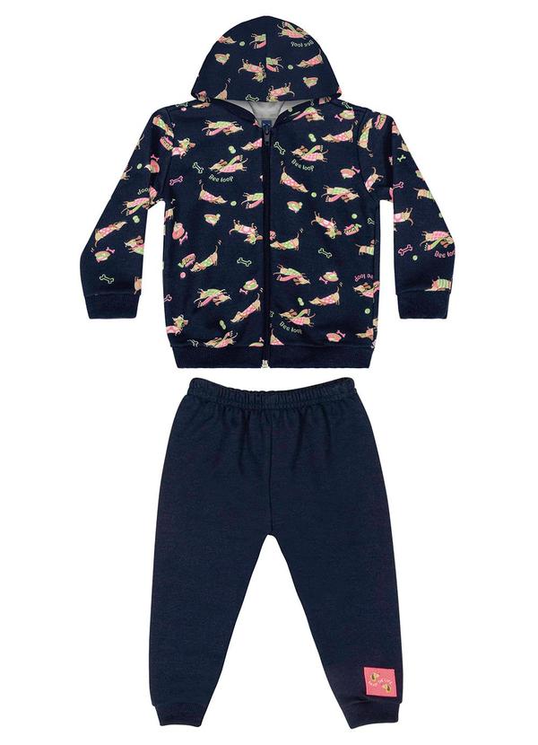 Bee Loop - Conjunto Jaqueta e Calça Bebê Menina Azul 2