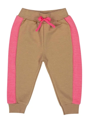 Quimby - Conjunto Jaqueta e Calça Bebê Menina Marrom - QUIMBY