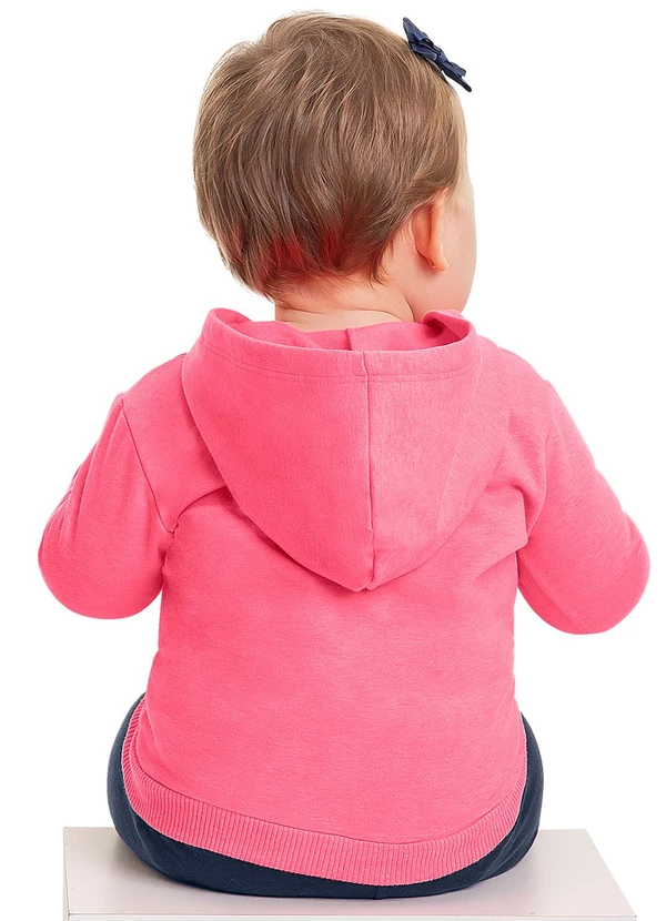 Bee Loop - Conjunto Jaqueta e Calça Bebê Menina Rosa 2