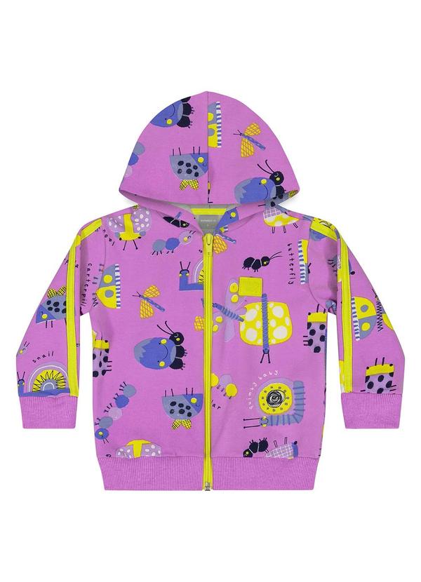 Quimby - Conjunto Jaqueta e Calça Bebê Menina Roxo