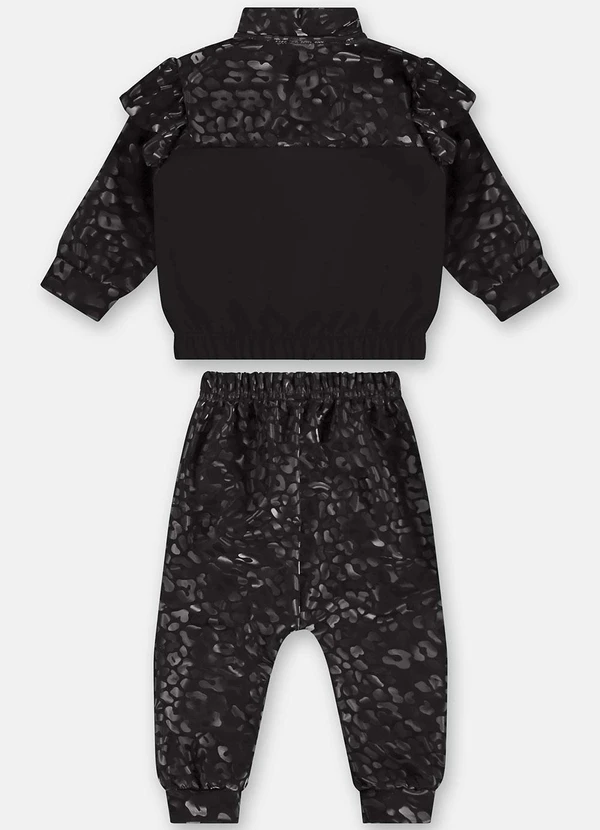 Up Baby - Conjunto Jaqueta e Calça Bebê Preto 2