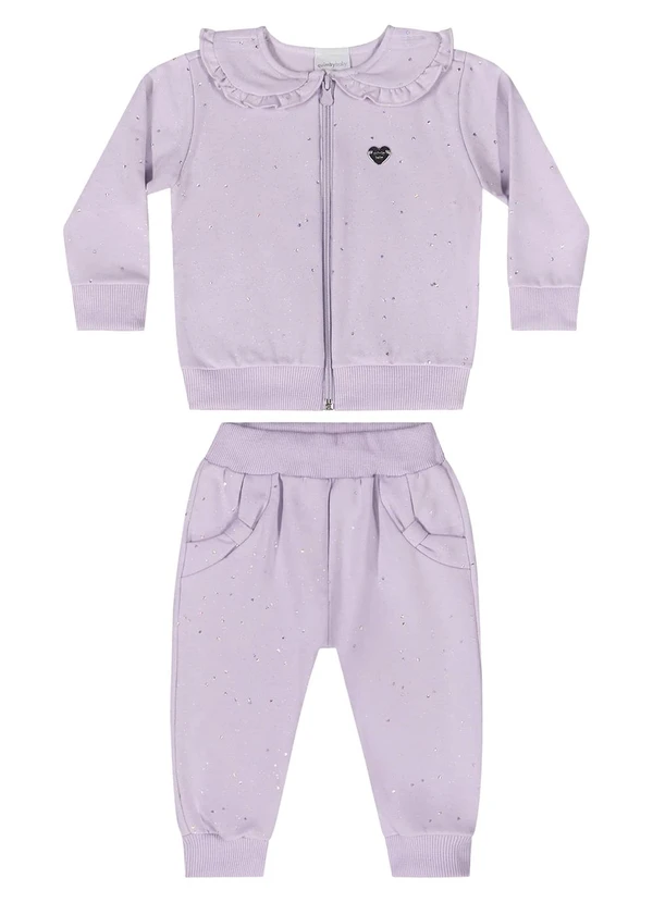 Quimby - Conjunto Jaqueta e Calça Bebê Roxo 3