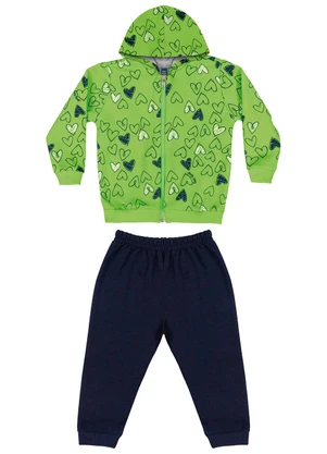 Bee Loop - Conjunto Jaqueta e Calça Bebê Verde - BEE LOOP