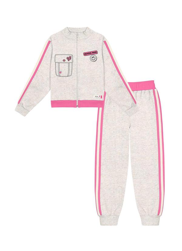 Abrange - Conjunto Jaqueta e Calça Cinza