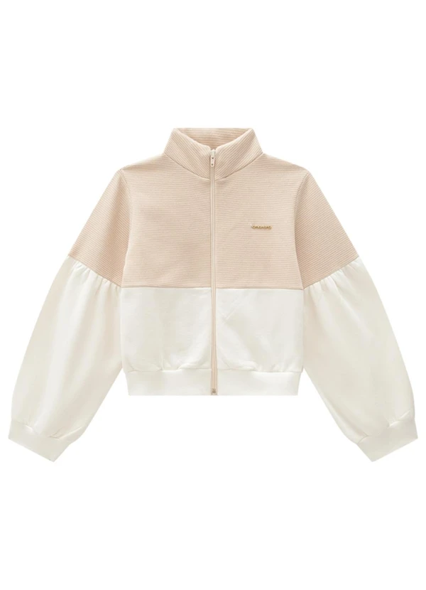 Marlan - Conjunto Jaqueta e Calça com Moletom Bege 3