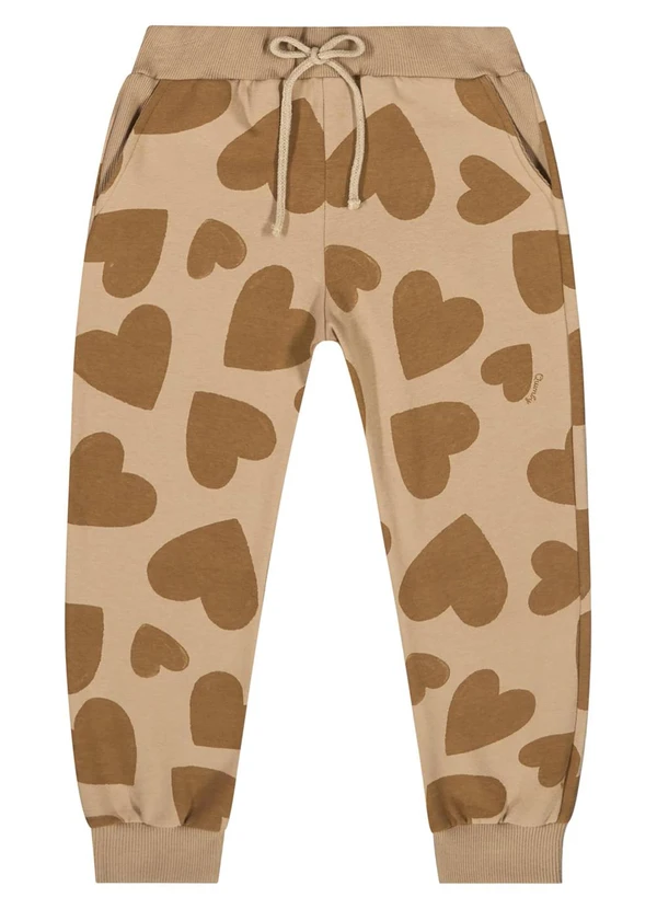 Quimby - Conjunto Jaqueta e Calça Corações Marrom 6