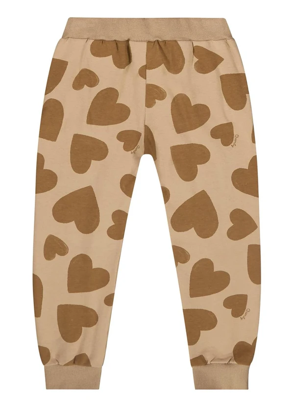 Quimby - Conjunto Jaqueta e Calça Corações Marrom 7