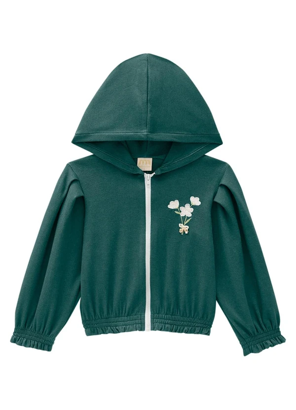 Milli e Nina - Conjunto Jaqueta e Calça em Alfaitaria Verde 3