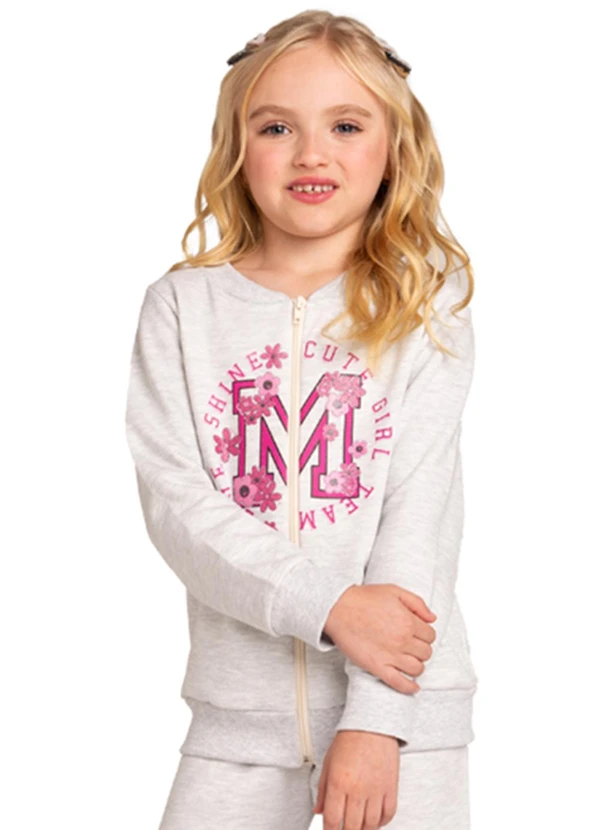 Marlan - Conjunto Jaqueta e Calça em Moletom Cinza 2