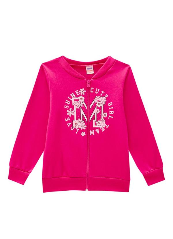 Marlan - Conjunto Jaqueta e Calça em Moletom Felpado Rosa 2