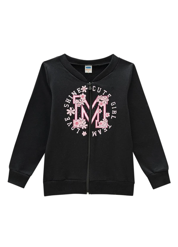 Marlan - Conjunto Jaqueta e Calça em Moletom Preto 2