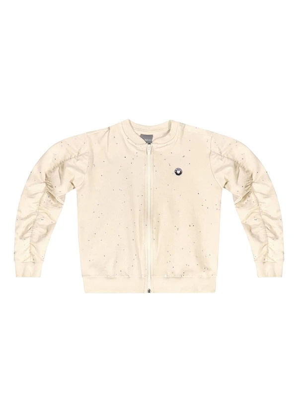 Quimby - Conjunto Jaqueta e Calça Glitter Bege 5