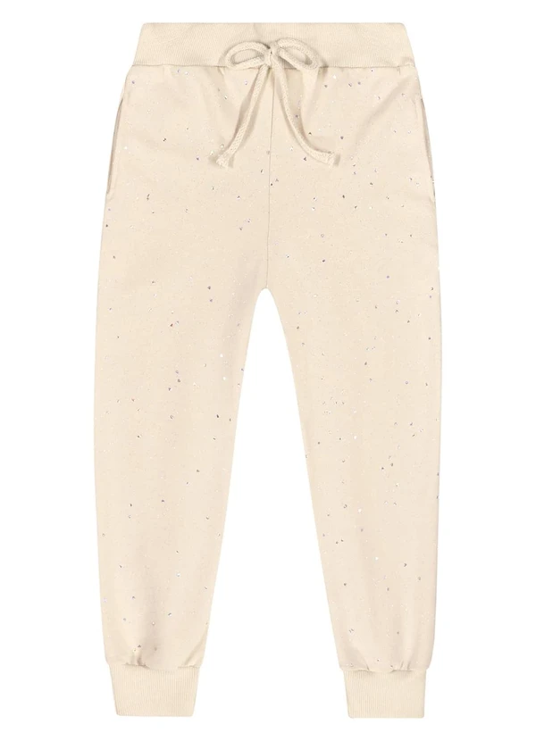 Quimby - Conjunto Jaqueta e Calça Glitter Bege 7