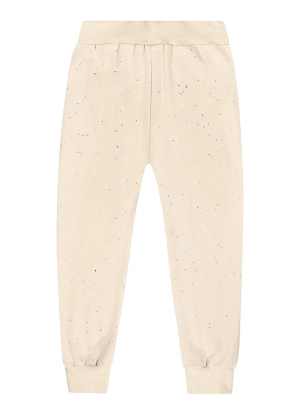 Quimby - Conjunto Jaqueta e Calça Glitter Bege 8