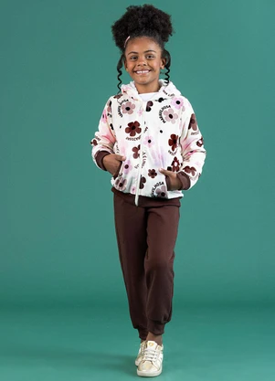 Soft Bonni - Conjunto Jaqueta e Calça Infantil Bege Happy - SOFT BONNI