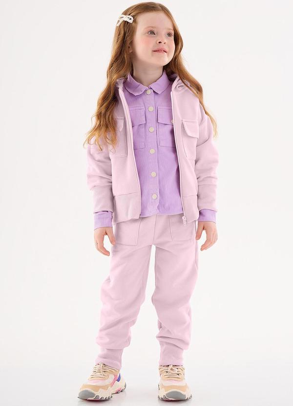 Up Baby - Conjunto Jaqueta e Calça Infantil Roxo