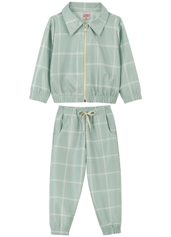Lik Kids - Conjunto Jaqueta e Calça Jogger Indigo Verde 1