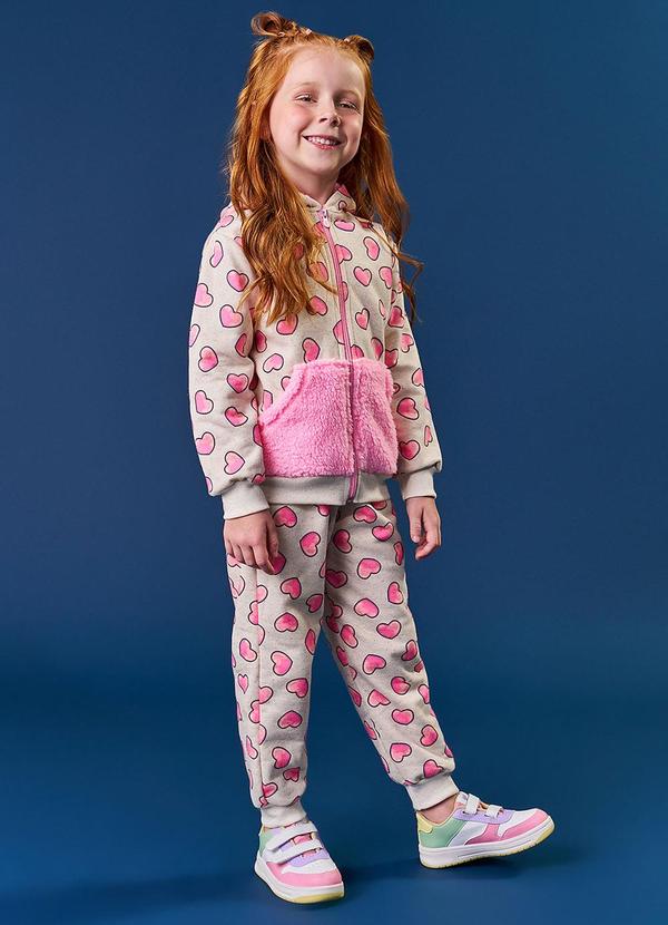 Abrange - Conjunto Jaqueta e Calça Jogger Total Print com Pe