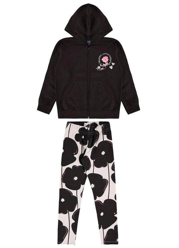 Bee Loop - Conjunto Jaqueta e Calça Legging Preto 3