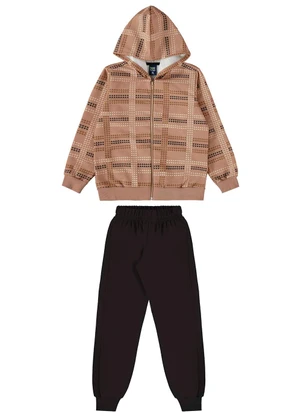 Bee Loop - Conjunto Jaqueta e Calça Marrom - BEE LOOP