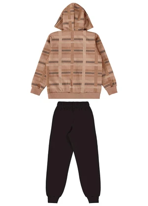Bee Loop - Conjunto Jaqueta e Calça Marrom - BEE LOOP