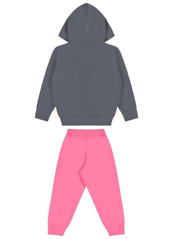Bee Loop - Conjunto Jaqueta e Calça Menina Cinza 4