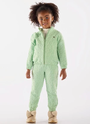 Up Baby - Conjunto Jaqueta e Calça Menina Verde - UP BABY