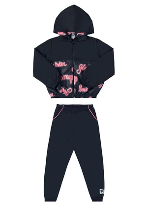 Marlan - Conjunto Jaqueta e Calça Microfibra Preto - MARLAN