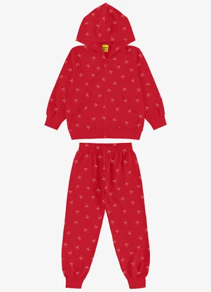Rovi Kids - Conjunto Jaqueta e Calça Molecotton Vermelho - ROVI KIDS