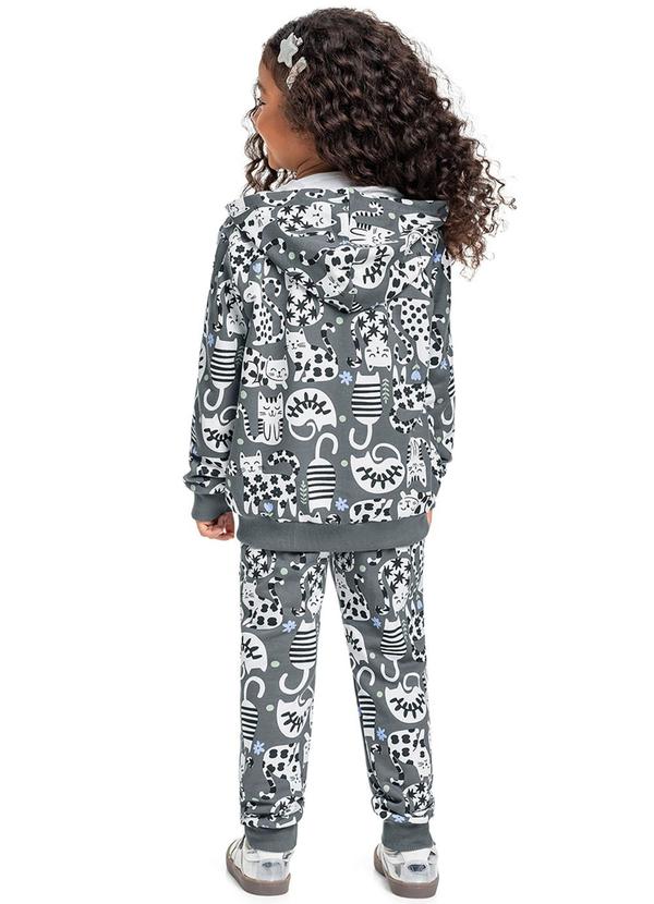 Bee Loop - Conjunto Jaqueta e Calça Moletom Cinza 2