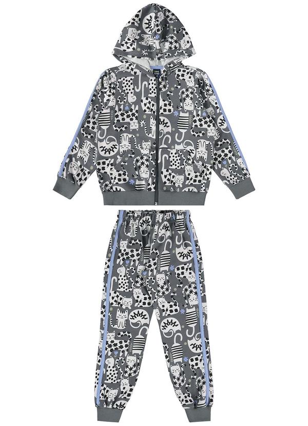 Bee Loop - Conjunto Jaqueta e Calça Moletom Cinza 3