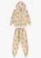 Rovi Kids - Conjunto Jaqueta e Calça Moletom Sarjado Bege - variação: Bege