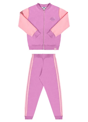 Marlan - Conjunto Jaqueta e Calça Moletom Star Roxo - MARLAN