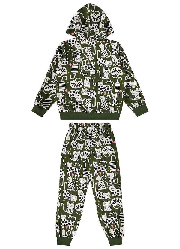 Bee Loop - Conjunto Jaqueta e Calça Moletom Verde 2