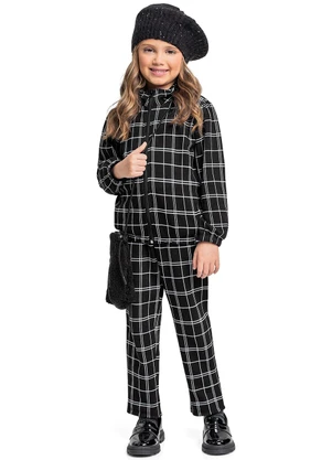 Quimby - Conjunto Jaqueta e Calça Preto - QUIMBY