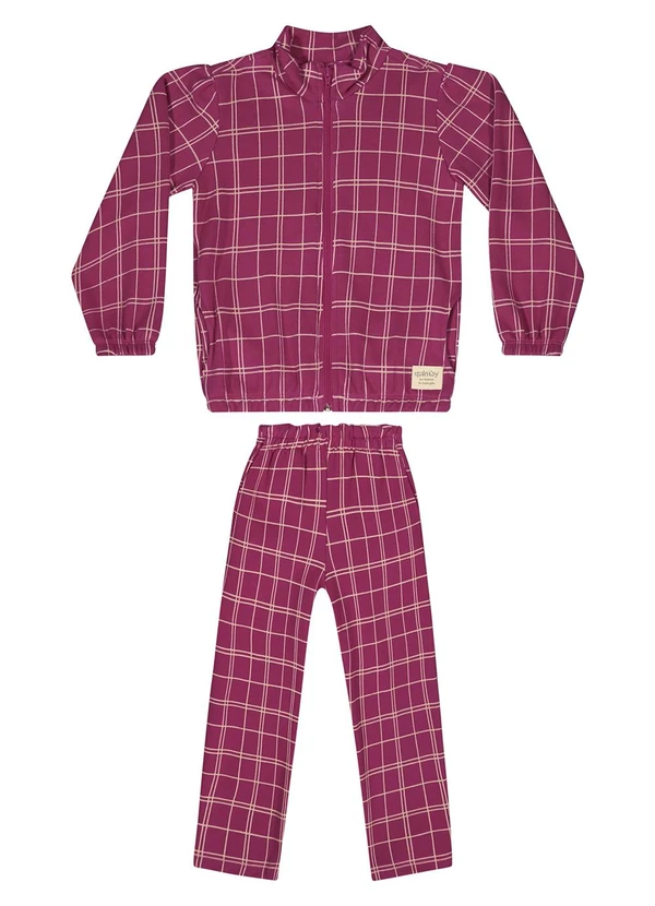Quimby - Conjunto Jaqueta e Calça Rosa 2