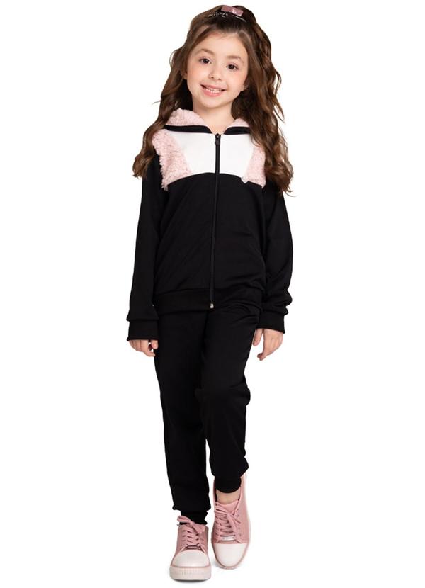 Marlan - Conjunto Jaqueta e Calça Sport Comfort Preto