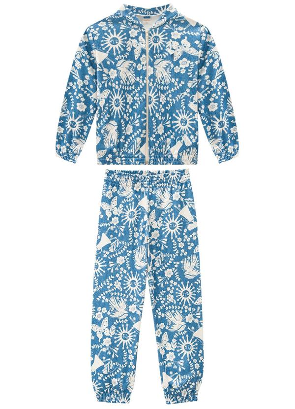 Marlan - Conjunto Jaqueta e Calça Sport Natureza Azul